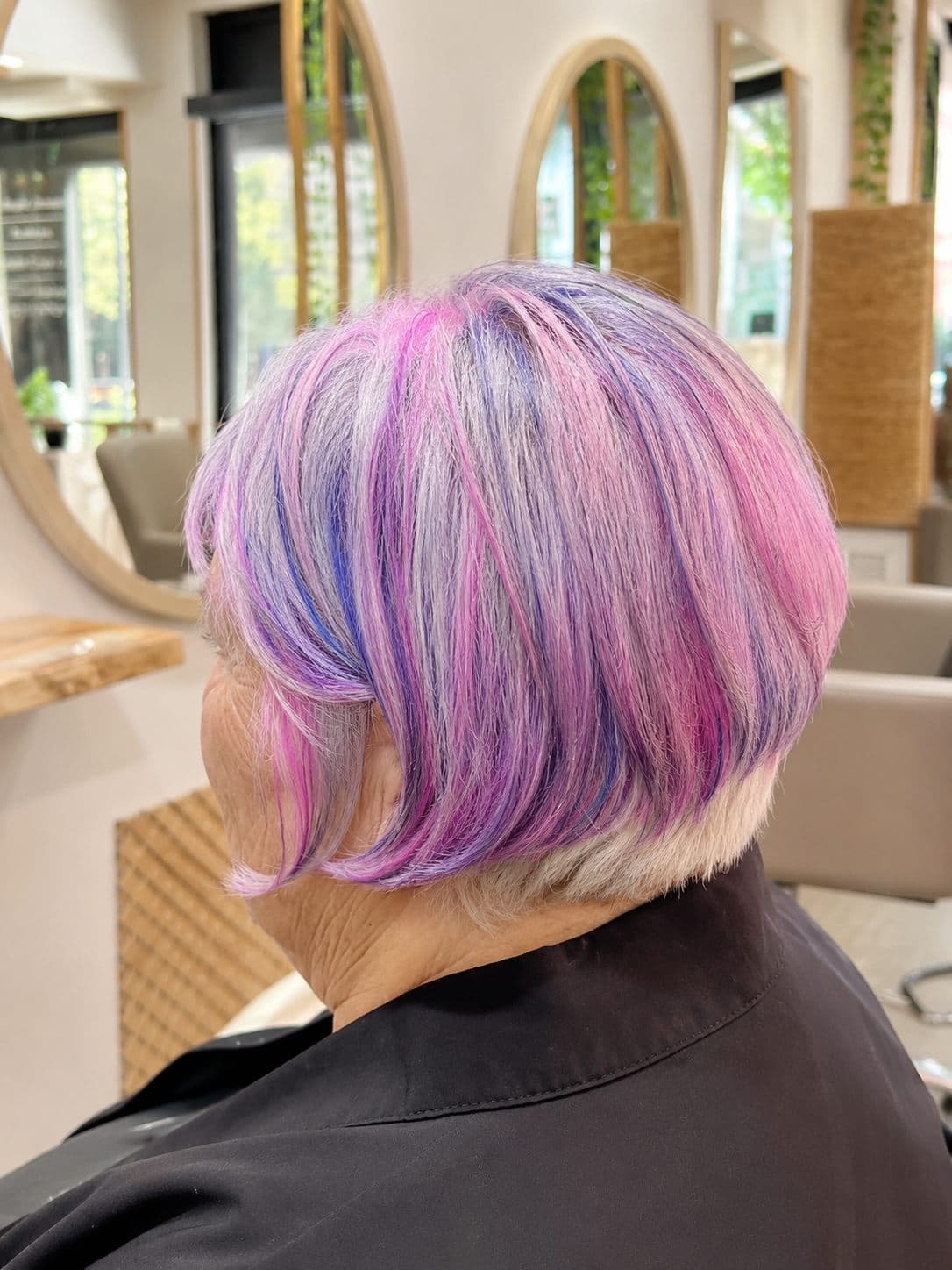 Color de fantasía en tonos rosa y morado realizado en Xeratsu
